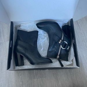 Black ankle boots